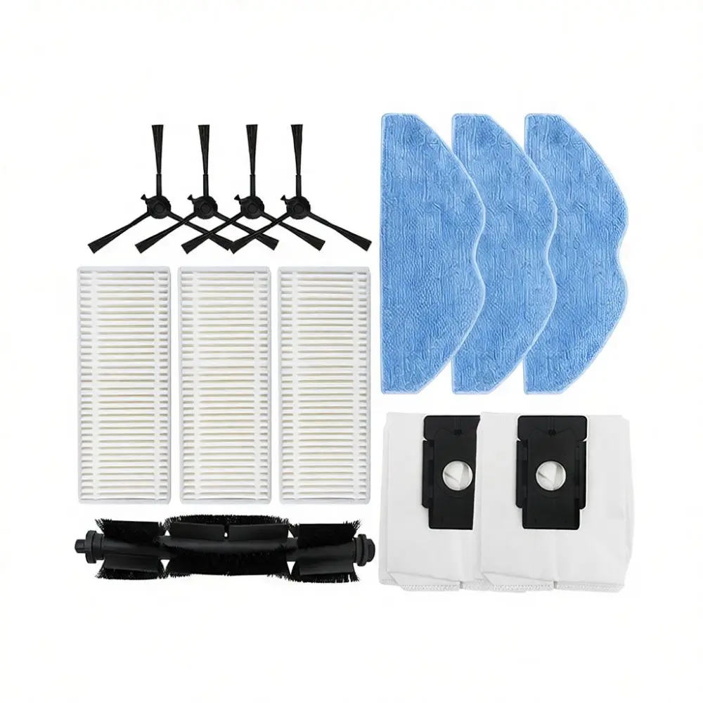 Spare Parts Accessory Kit For 360 2S S8 S8 Plus Robot Vacuum Main Roller Brush Side Brushes Hepa Filters Mop Cloths Dust