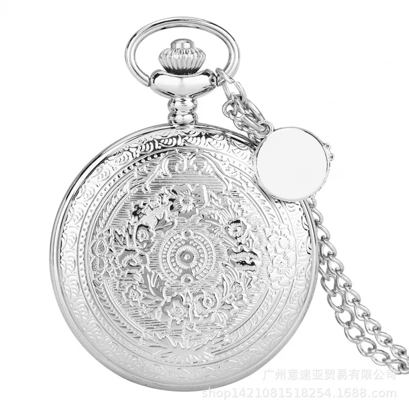 New Creative Hollow Gear Pocket Watch+ Rome Listing a Variety of Retro Quartz Watch Men and Women Gift Watch Wholesale