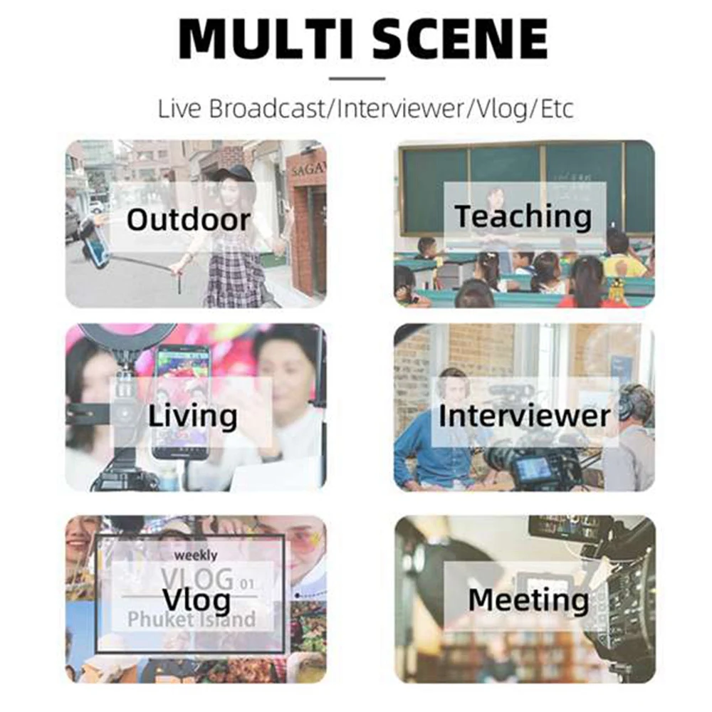 Micrófono Lavalier inalámbrico TYPE-C 2,4G para Youtubers de teléfonos Android, transmisión en vivo, Vloggers TikTok Video