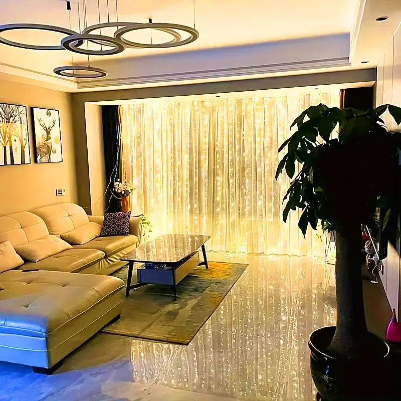 3/6M LED String Lights Christmas Decoration Remote Control USB Wedding Garland Curtain Lights Bedroom Light Bulbs Fairy Lights