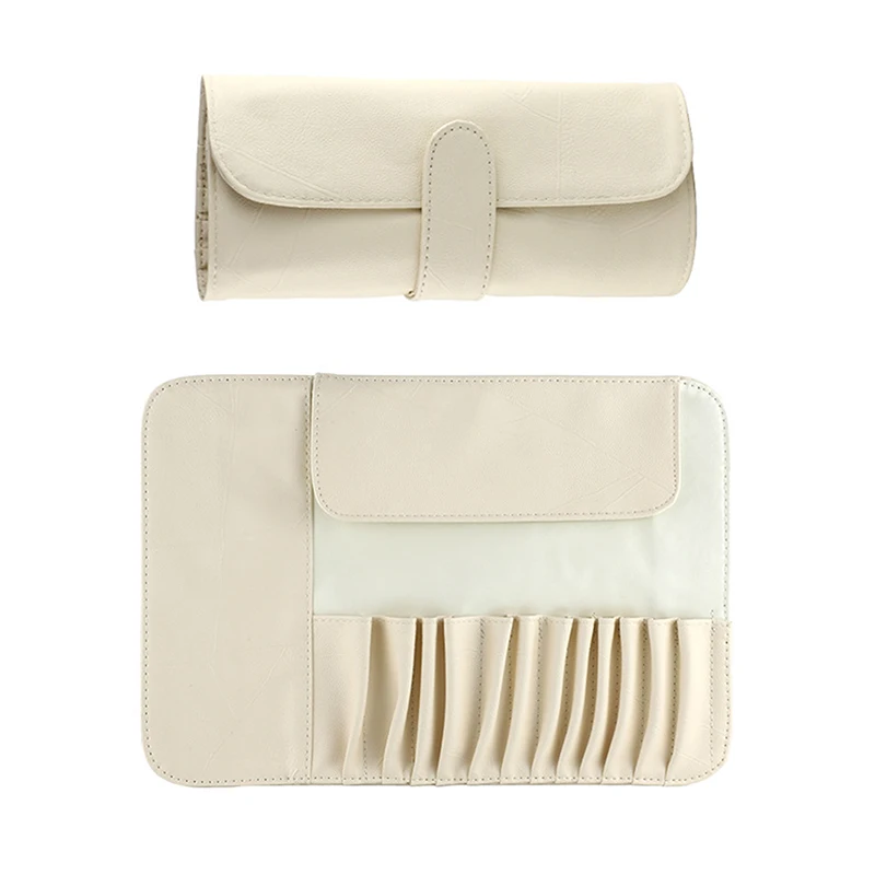 【12/14/18Hole Makeup Brush Bag Functional Cosmetics Case Travel Organizer Make Up Brushes Protector Makeup Rolling Pouch】