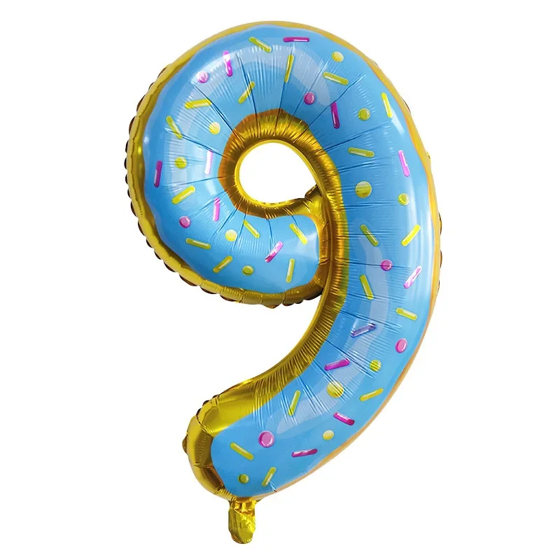 Disney 32 inch digital ice cream donut chocolate aluminum film balloon children\'s birthday decoration