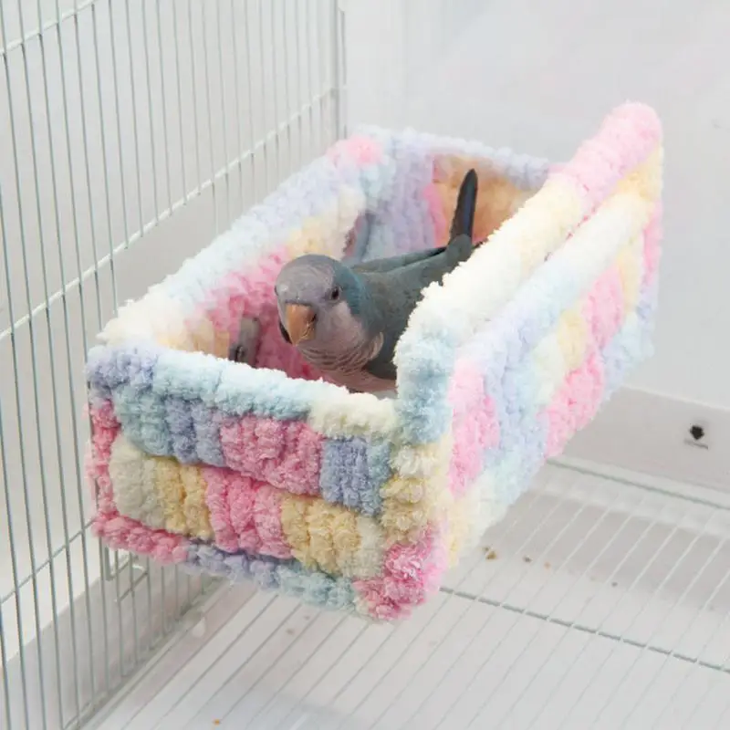 Bird Nest For Parrots Large Breathable Parrot Nest Comfortable Soft Parrot Nest Warm Nest Bed With Cushion & Pillow For Sleeping