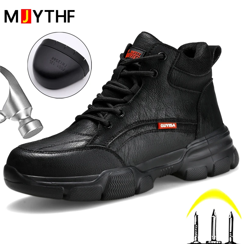 Waterproof Work Boots Safety Steel Toe Shoes Men Lightweight Work Sneakers Safety Shoes Men Protective Boots Steel Toe Shoes New