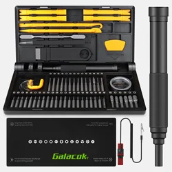 Precision Screwdriver Set 70 in 1 Multi-function Repair Tool Kit with 42 Magnetic Drill Bits for iPhone Laptop Watch Glasses PC