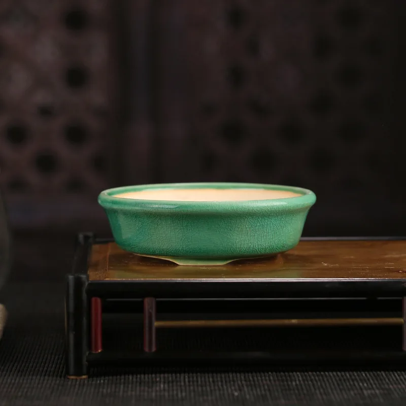 الصينية ييشينغ رسمت باليد السيراميك الزهرية ، بونساي زهرية ، فرقعة خمر ، المناظر الطبيعية اللوحة ، سلسلة الحرفي ، الصين #2