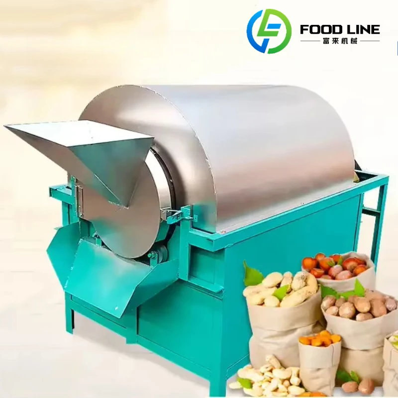 Customized Industrial Grade Mini Roasting Machine Timer Control Coffee Roaster Food Safe Roaster for Seeds Nuts Processing