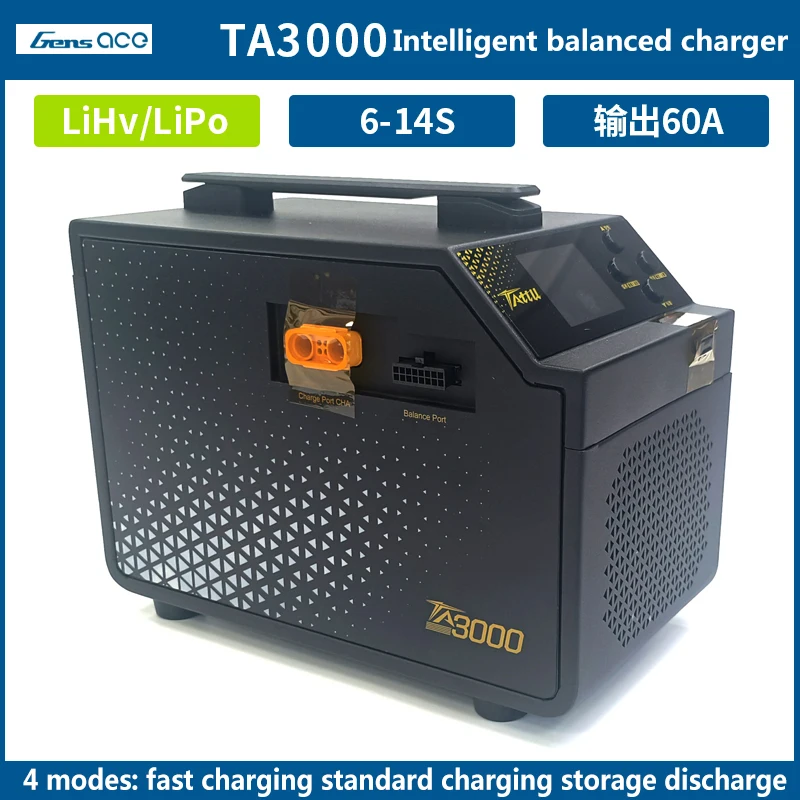 

Tattu TA3000 Intelligent Balanced Charger Lihv Lipo 6-14S Output 60A Agricultural Plant Protection Charger Lithium Battery