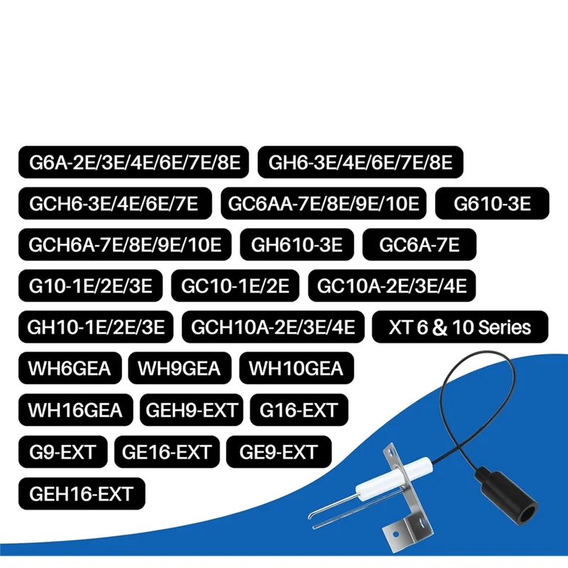 ABJN-RV 温水器用交換部品 - Atwood/Dometic 用 - 93868 6&10 ガロン - 点火装置電極 - スパークプローブセンサー電極