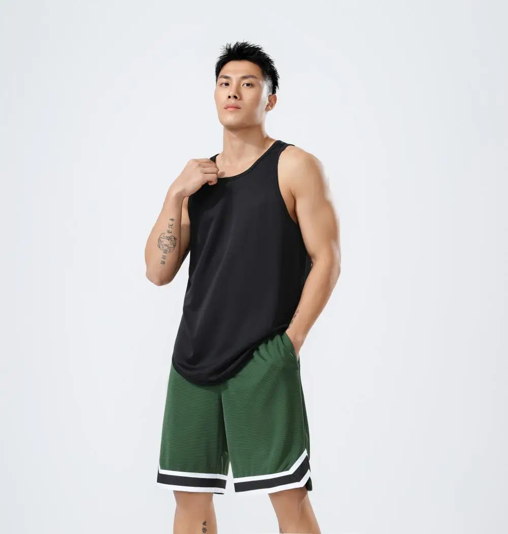 

Men Basketball Shirt Sleeveless Workout Tank Tops Quick Dry Gym Shirt for Summer Bodybuilding Fitness Training Vest Sportwear