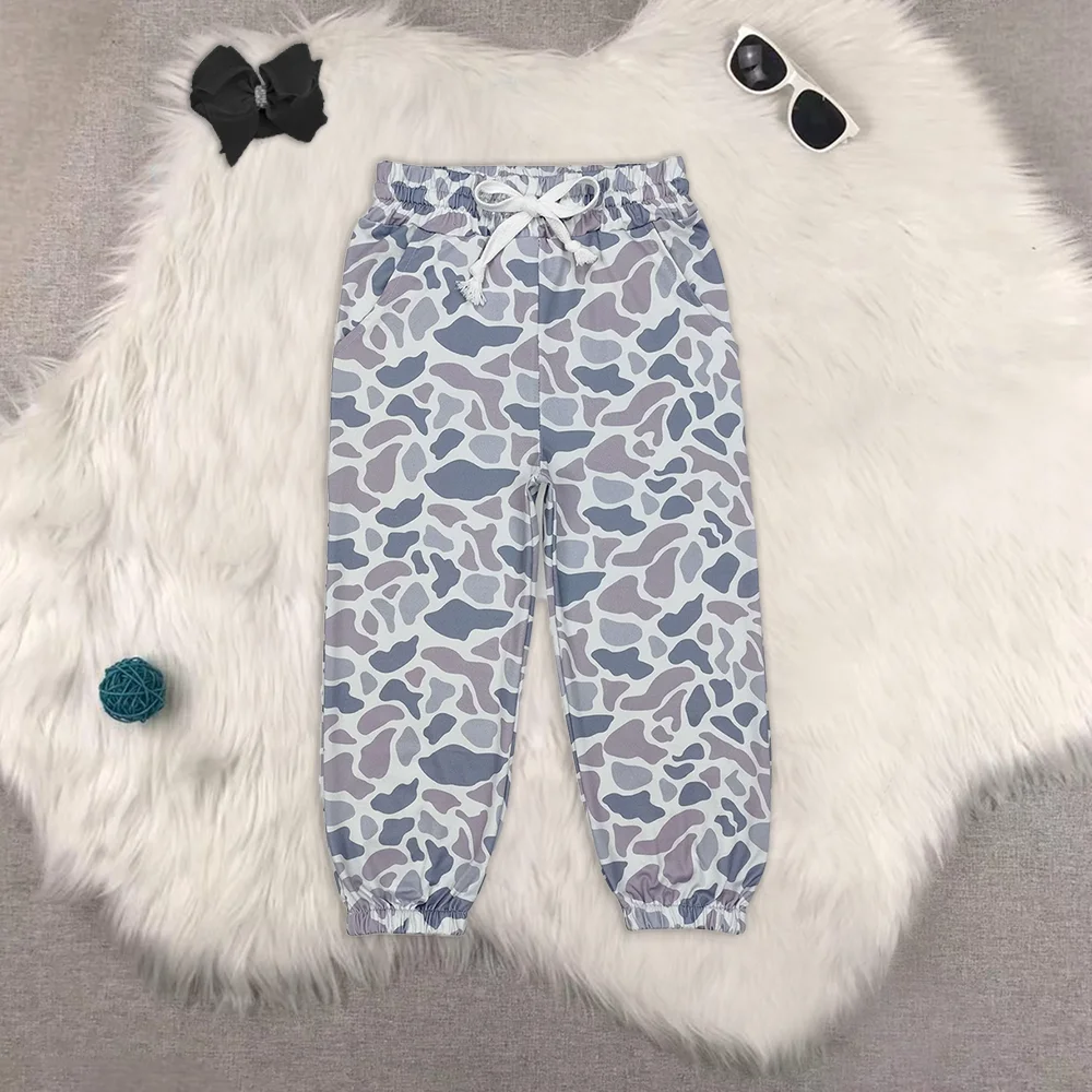 

Baby Girls Light Grey Camo Southern Bottoms Pants