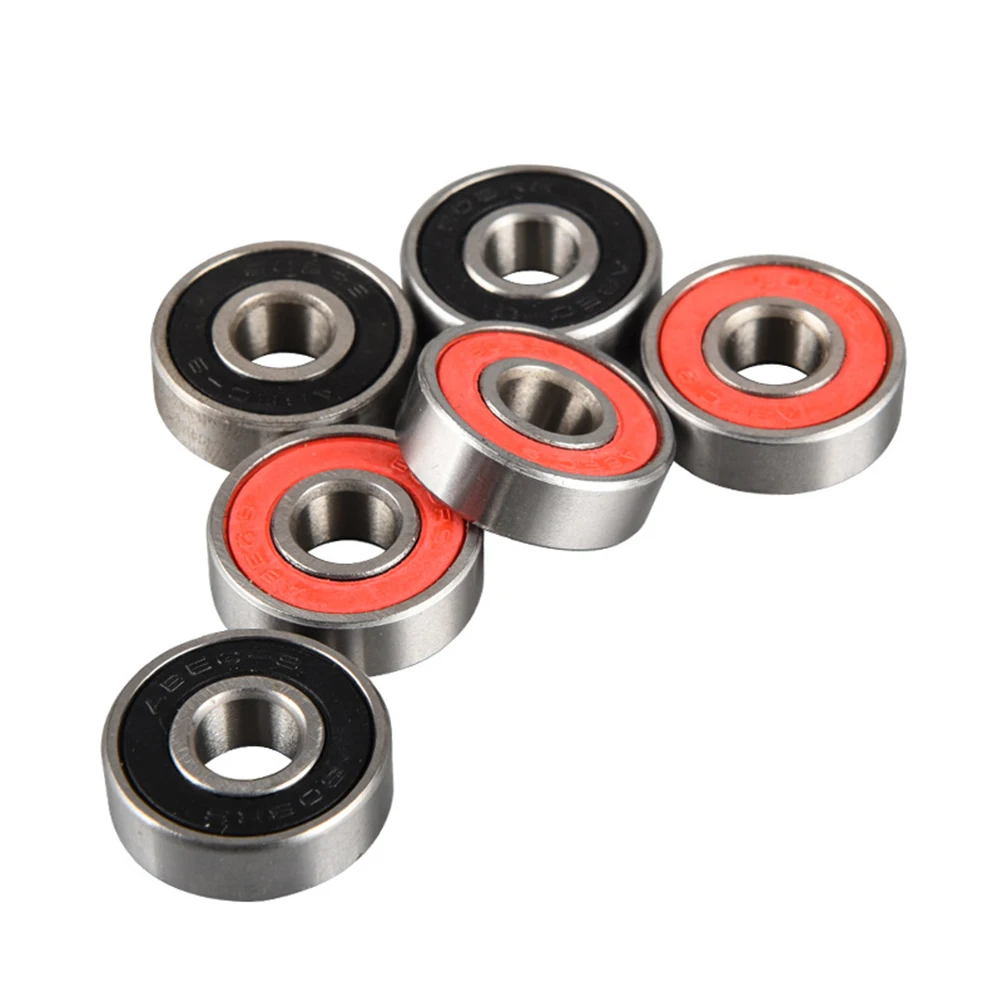 

20Pcs 608 2Rs Inline Roller Skate Wheel Bearing Sealed Abec9 Durable Silent Operation For New Skateboarders Red Bicycle Bearings