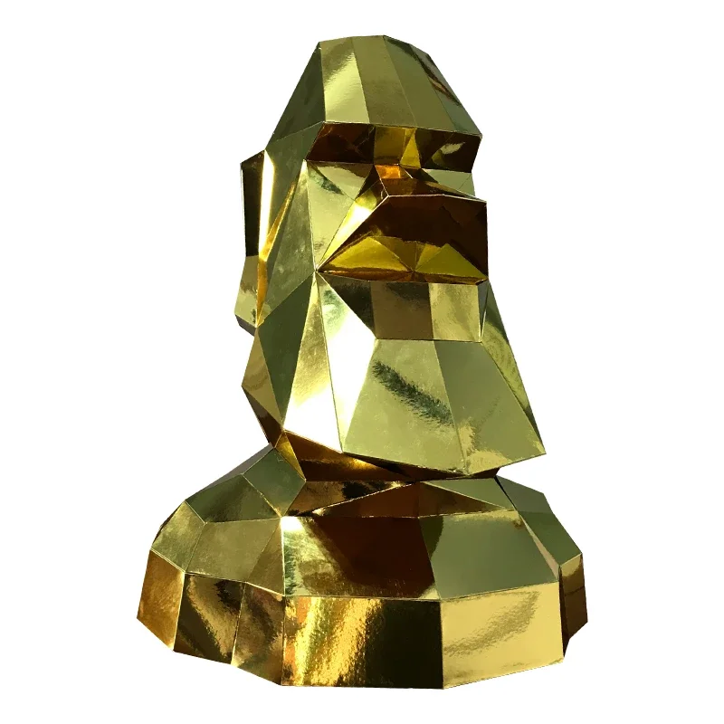 Large Size Easter Island Moai Decor Home Origami Art Decoration Paper Model,3D Papercraft,Handmade DIY Adult Craft RTY198