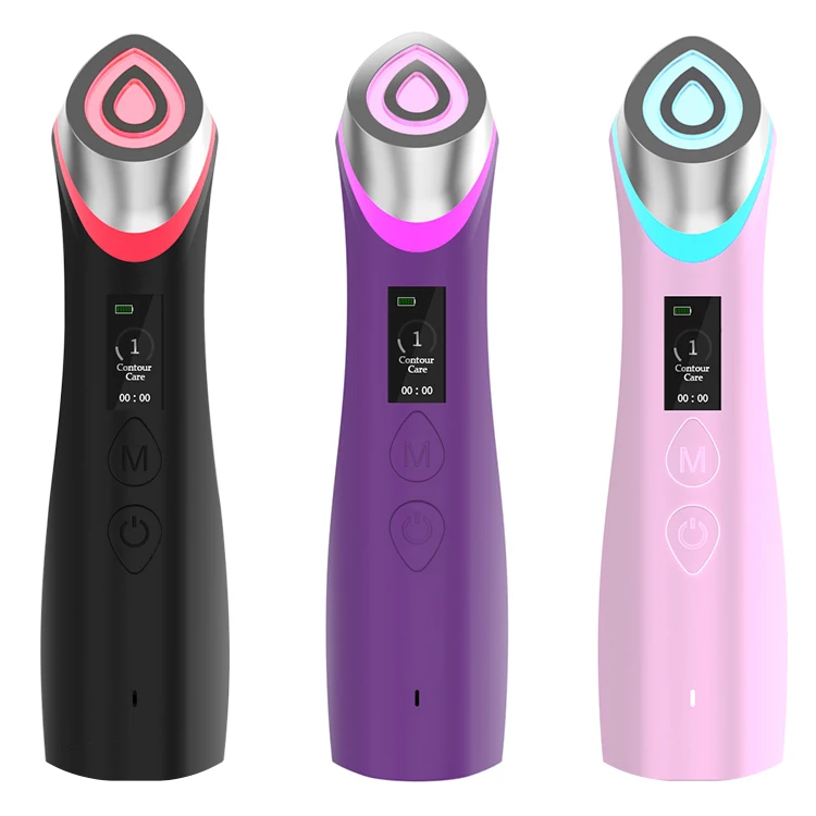 Wholesales Hot Selling Home Use Multi-functional Light Therapy Beauty Device for Face Neck with EMS Vibration Age-R Booster