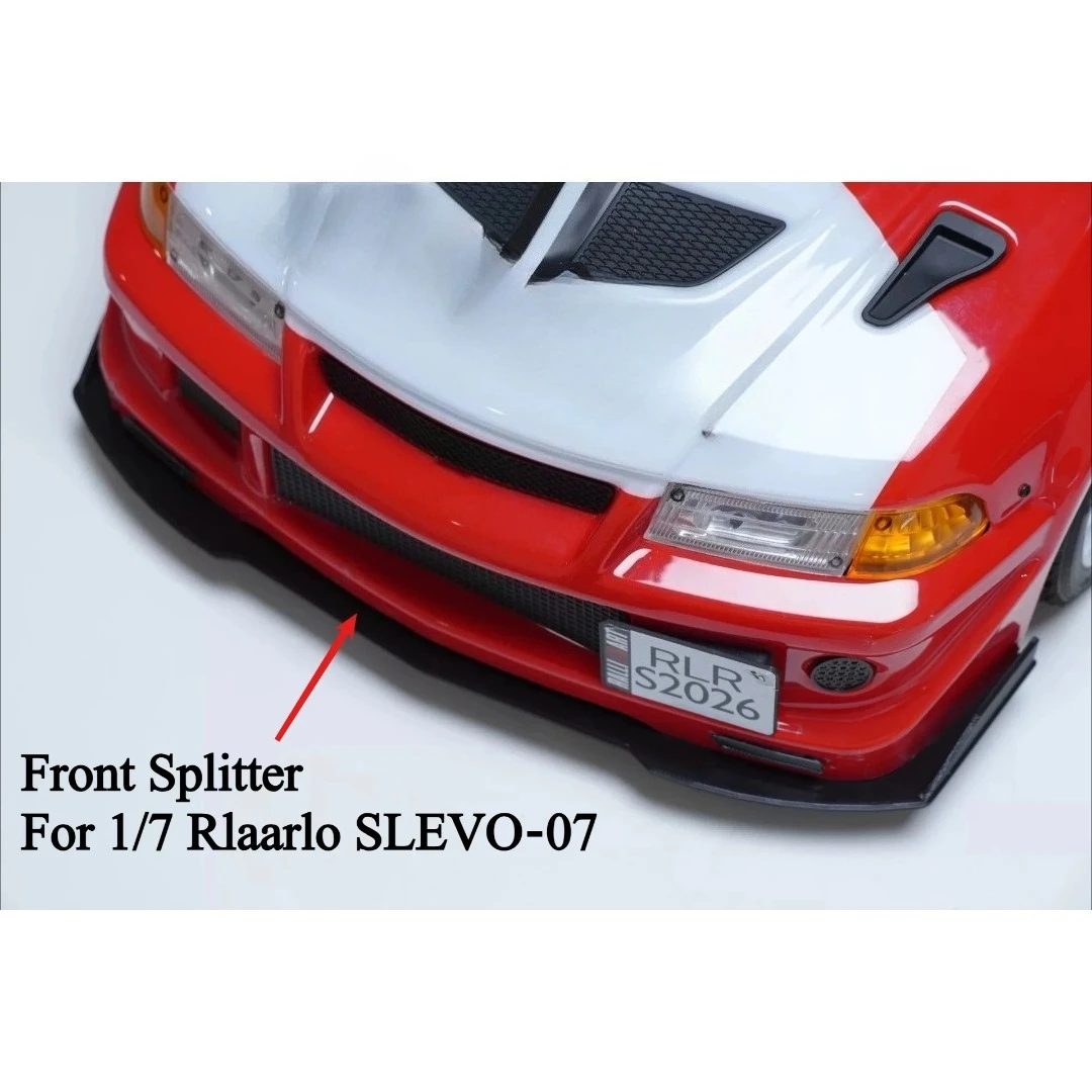 1/7 RC Rally Car Custom Front Splitter Aero Upgrade Kit For Rlaarlo SLEVO-07 Exterior Appearance Upgrade Tuning Accessories