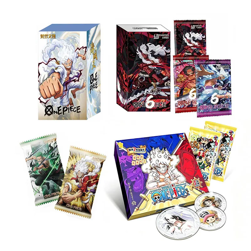 One Piece Luffy Nika Collectible Trading Cards Booster Box Anime Collection Card Toy for Children's Holiday Gift