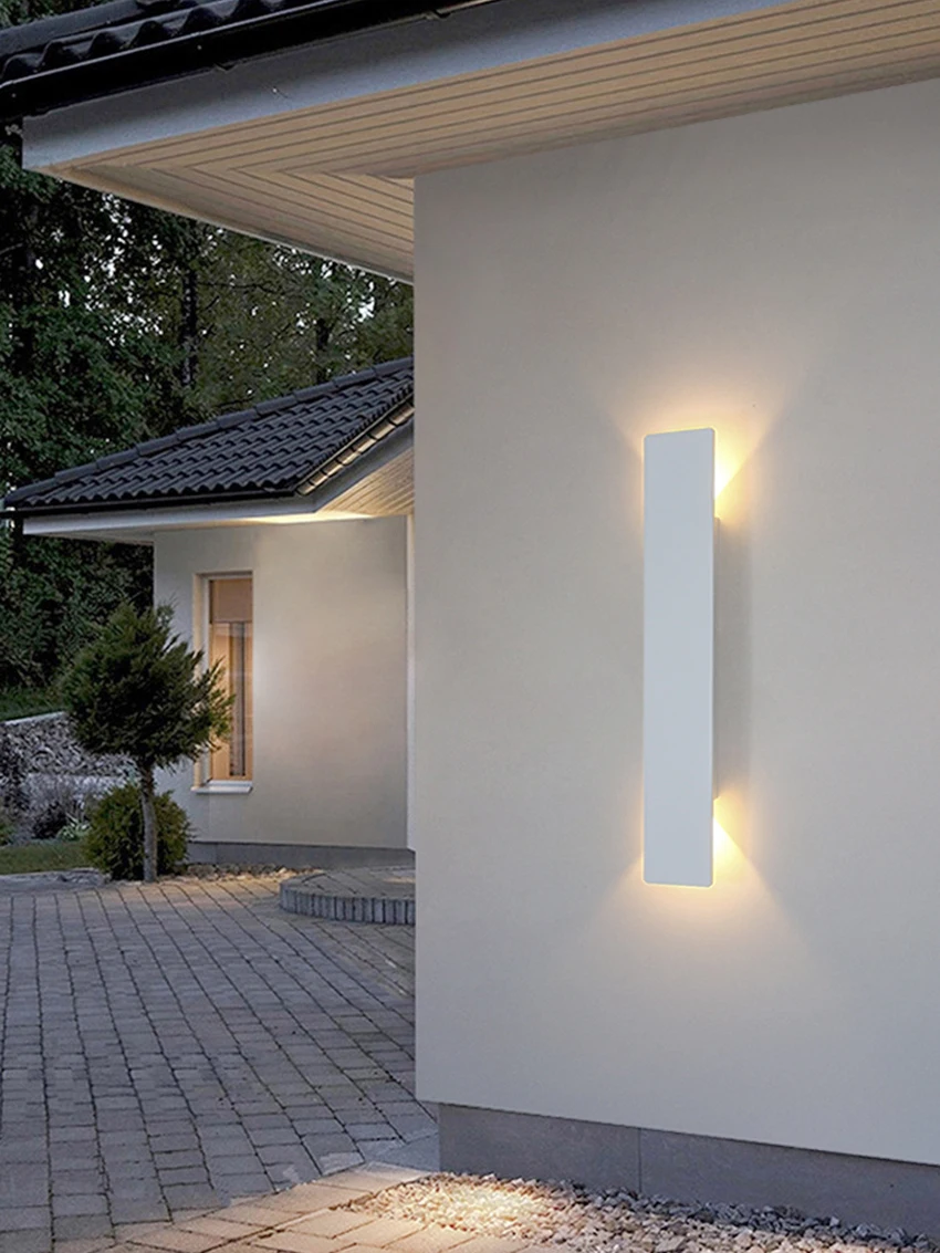 Modern Minimalist LED Wall Sconce 18W Up and Down Light Linear Wall Lamp for Living Room Bedroom Hotel Hallway Indoor 41cm