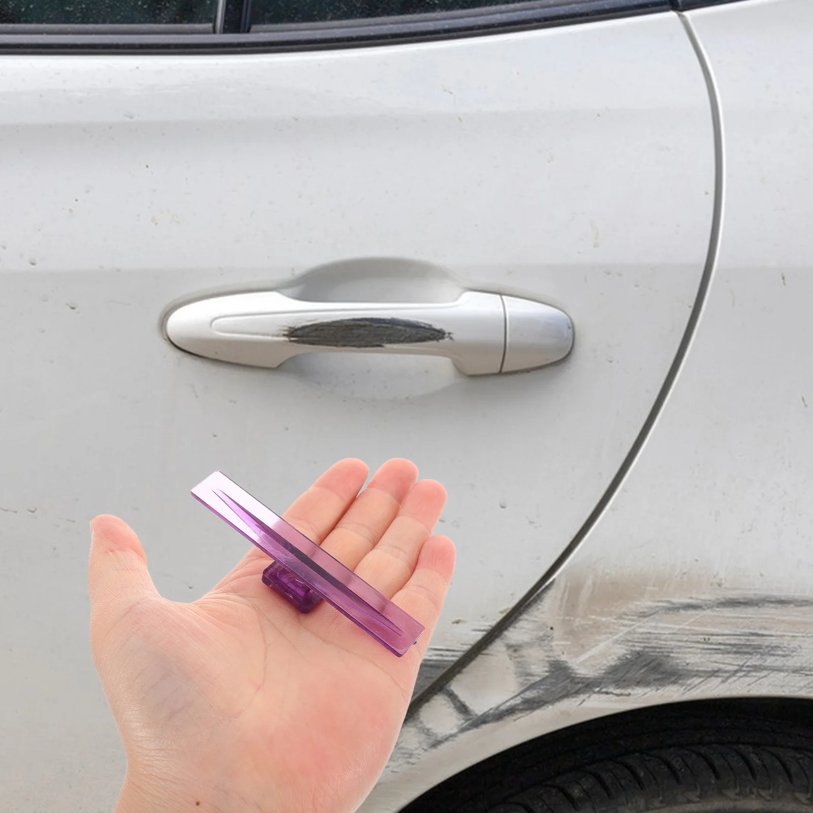 

18 pcs Body Pull Tabs Paintless Removal Tool Set Auto Dent Puller Hail Damage Fix Glue Tabs Universal Fit Sturdy