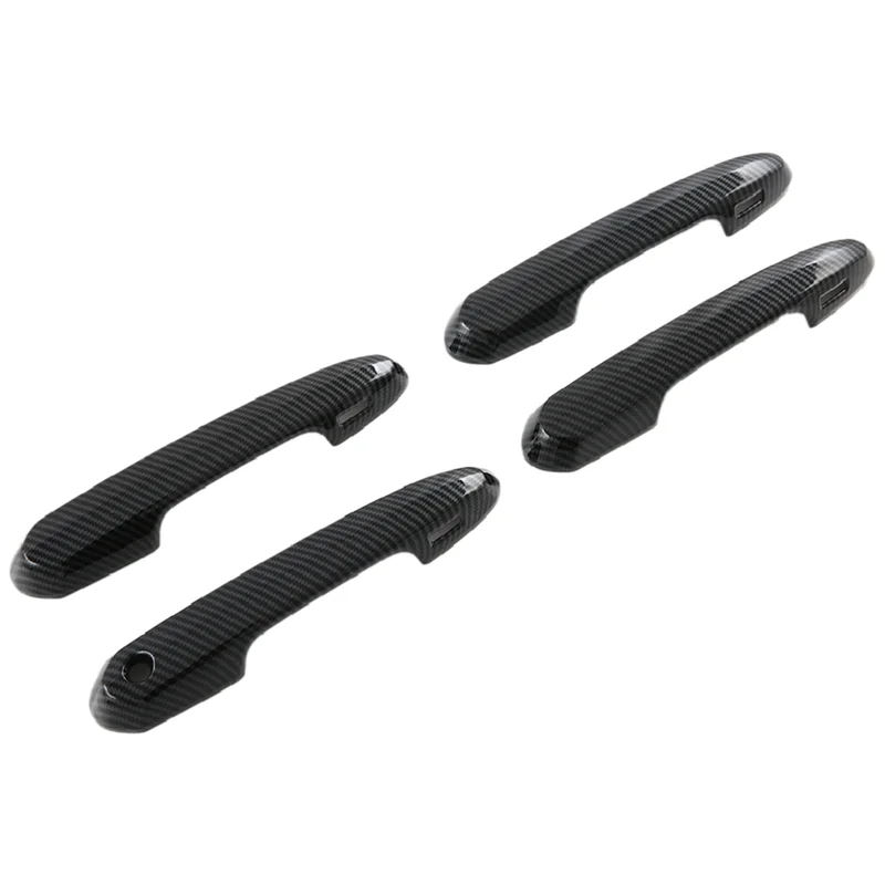 Car Carbon Fiber Style Exterior Door Handle Decoration Accessories for Land Cruiser Lc300 2022 2023