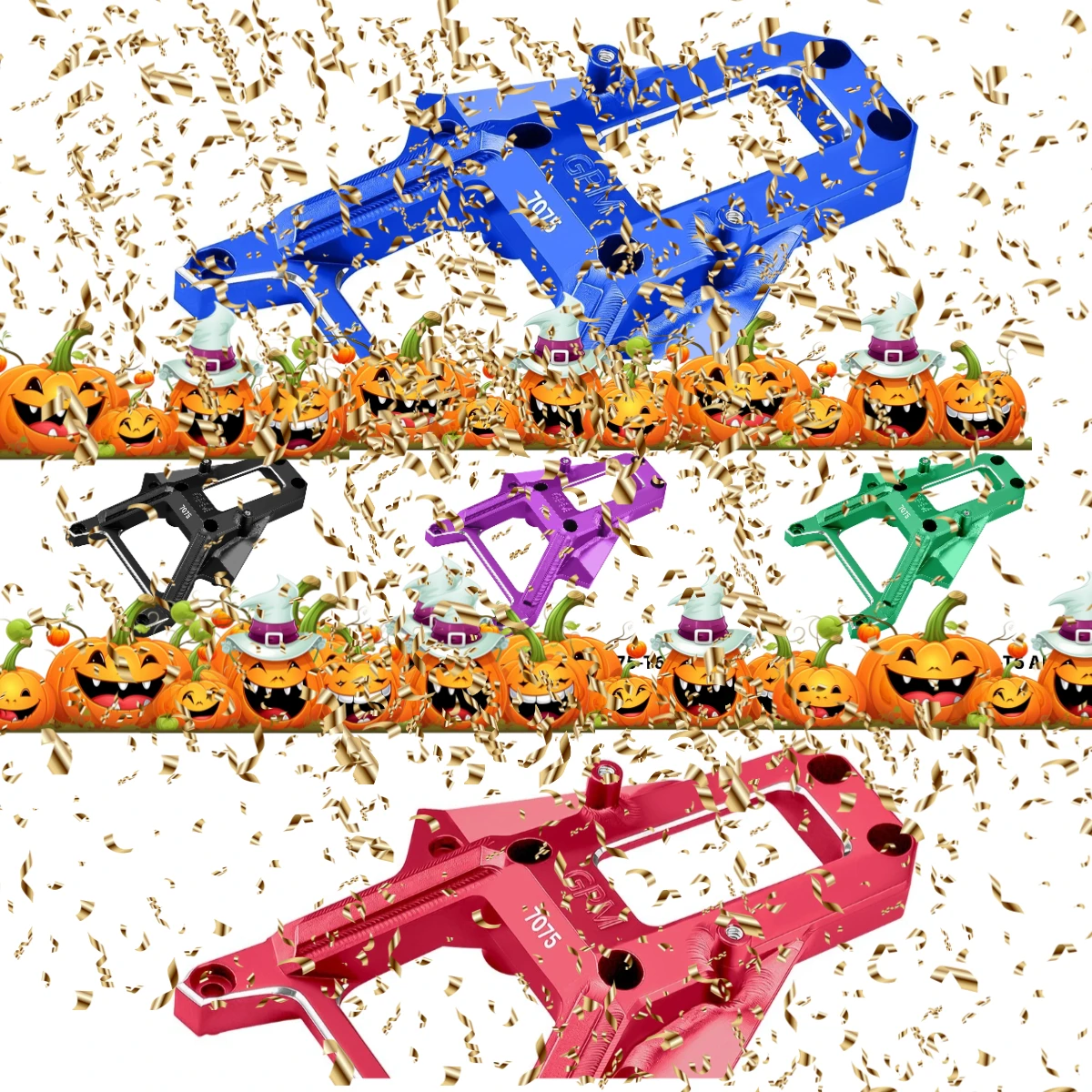 

Комплект передних алюминиевых крышек GPM CNC из сплава 7075 для радиоуправляемых машин TRAXXAS 1/6 XRT 8S для взрослых