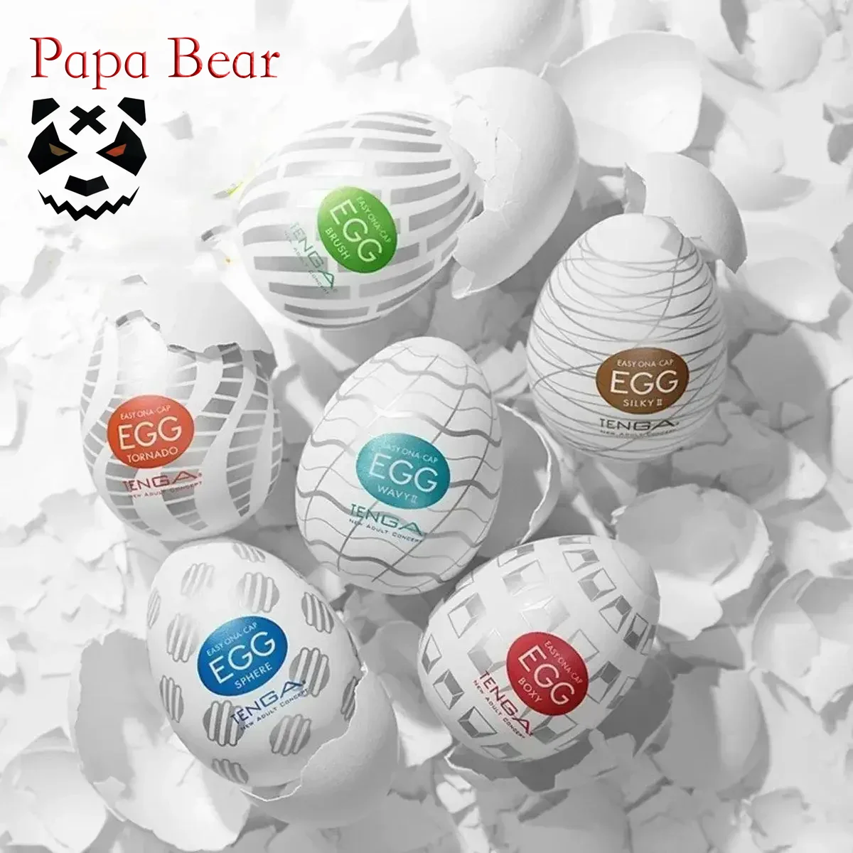 Tengas Papa Bear Tenga мастурбатор яйцо одноразовая мастурбация Мягкий гель Мужская Тихая мастурбация Мягкий гель секс-игрушка для взрослых