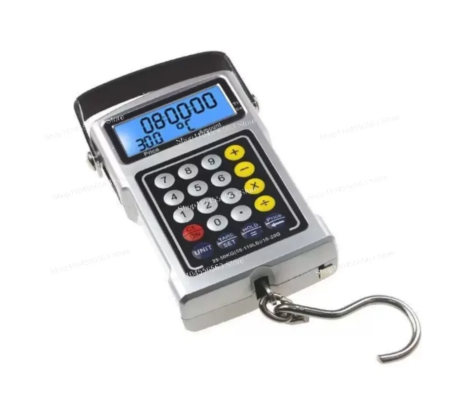 50kg Digital Hanging Scale 20g High Precision Luggage Scale with Calculator temperature sensor Electronic Hook Scale for Travel