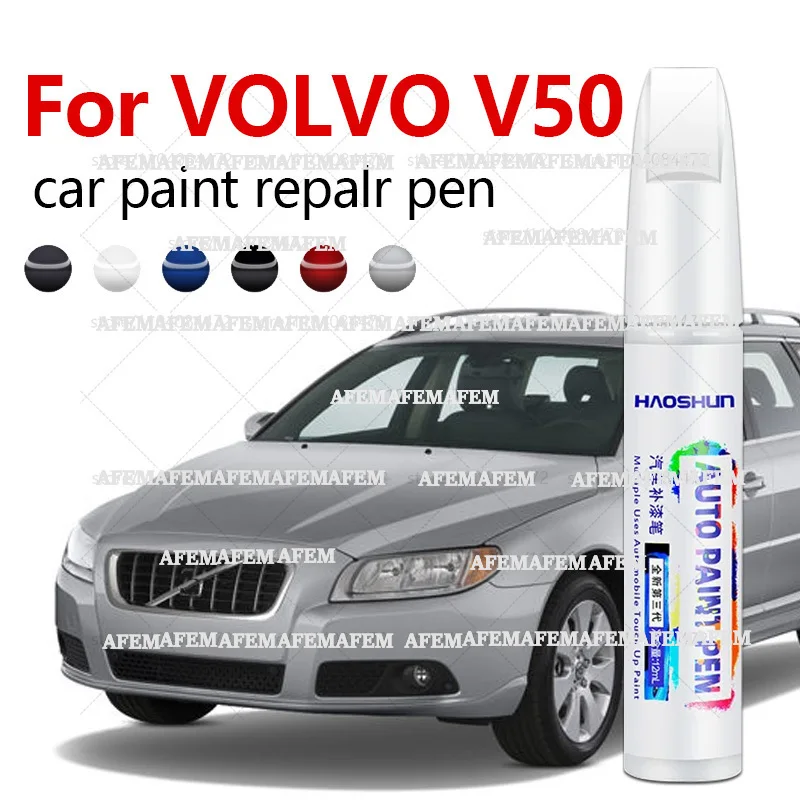 Car Paint Repair Pen For 2004-2012 VOLVO V50 Paint Scratch Repair Accessories Blue 466 Black 452 Silver 477 White 614 Red