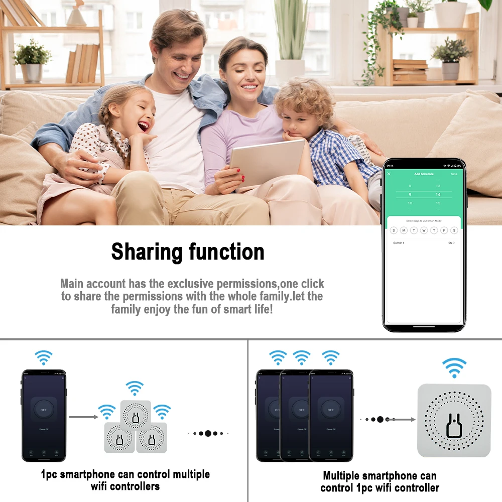 MiNi Tuya WiFi Smart Switch 16A Interruttore timer remoto a 2 vie 24V 220V Relè Funziona con Alexa Google Home Alice