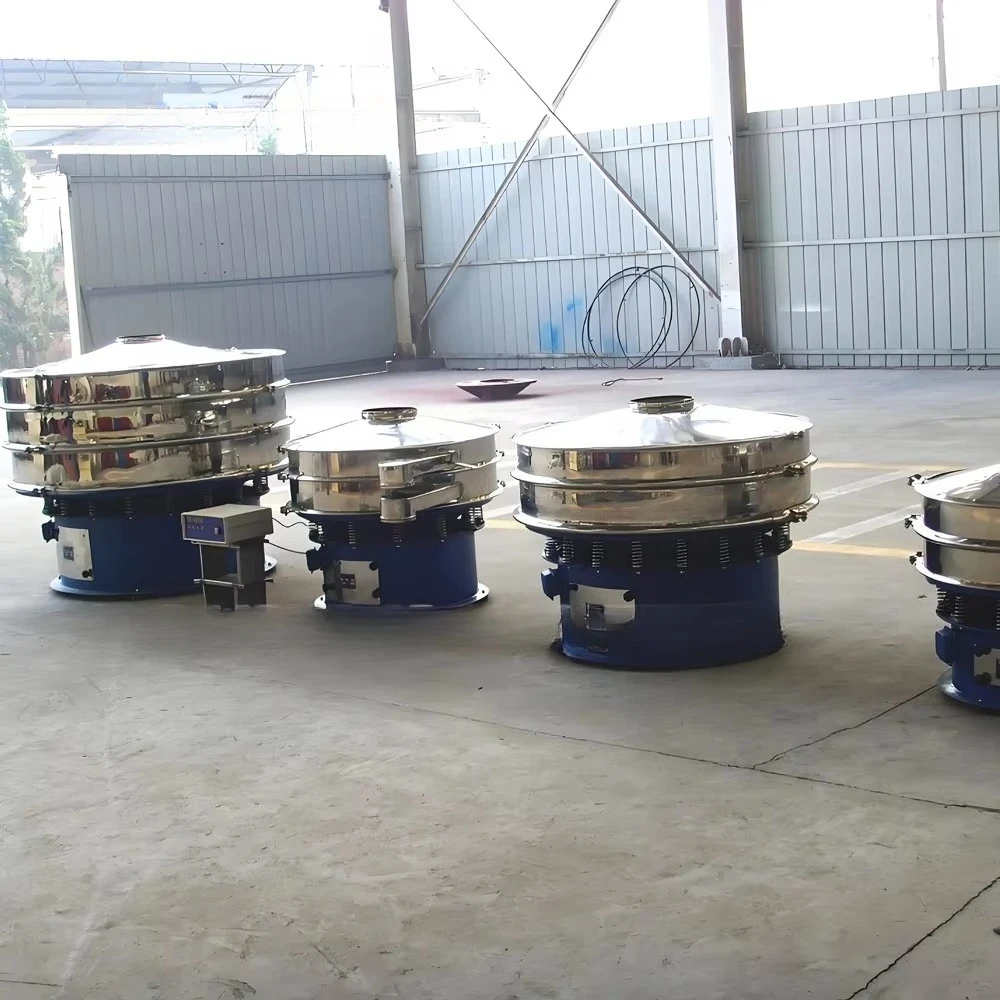 Flour Sieving Machine Industrial Vibrating Screen 1-5 Layers 304 Stainless Steel  0.1-30mm Sieve Size  CE & ISO Certified