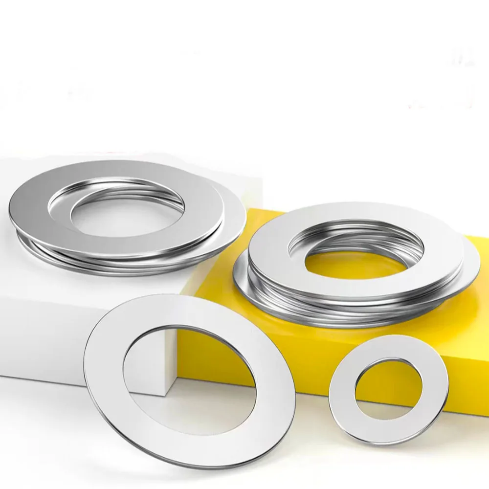 DIN988 SUS304 Stainless Steel Ultra Thin Adjusting Shim Washers M1.5 M2 M2.5 M3 Plain Flat Gaskets