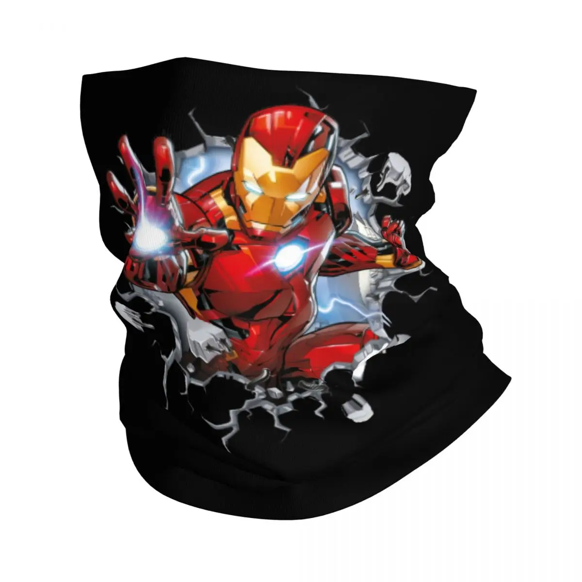 MARVEL Bandana Neck Cover Motorcycle Club Iron Man Wrap Scarf Multi-use Cycling Riding Unisex Adult Winter