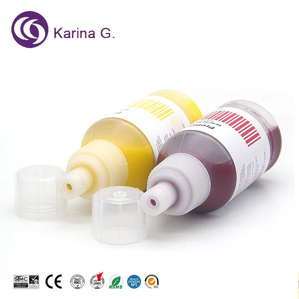 Imagem -03 - Cor Premium Compatível Garrafa a Granel à Base de Água Recarga Tinta para Canon Maxif Gx6070 G7070 Impressora Gi76 gi 76 Gi76