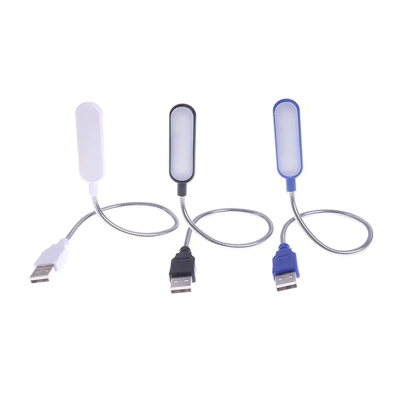 Flexible USB Reading Lamp Mini Led Book Light Portable Night Lights Powered By Laptop Notebook Computer Travel Christmas Gift L
