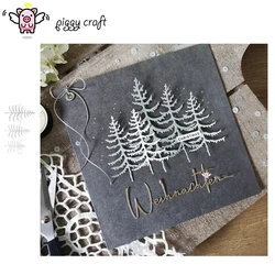 Piggy Craft metal cutting dies cut die mold Christmas tree Scrapbook paper craft knife mould blade punch stencils dies