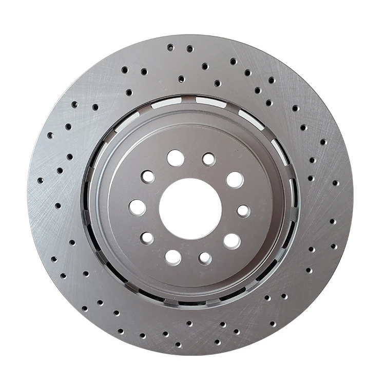 Drilled and slotted 345mm front brake rotor disc 673003970  for MASERATI  GHIBLI V6 3.0