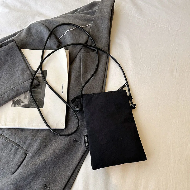 Straße gewaschen Nylon Umhängetasche für Frauen Mode Telefon Messenger Bag weibliche Geldbörsen Designer Schultertaschen – Detail 14