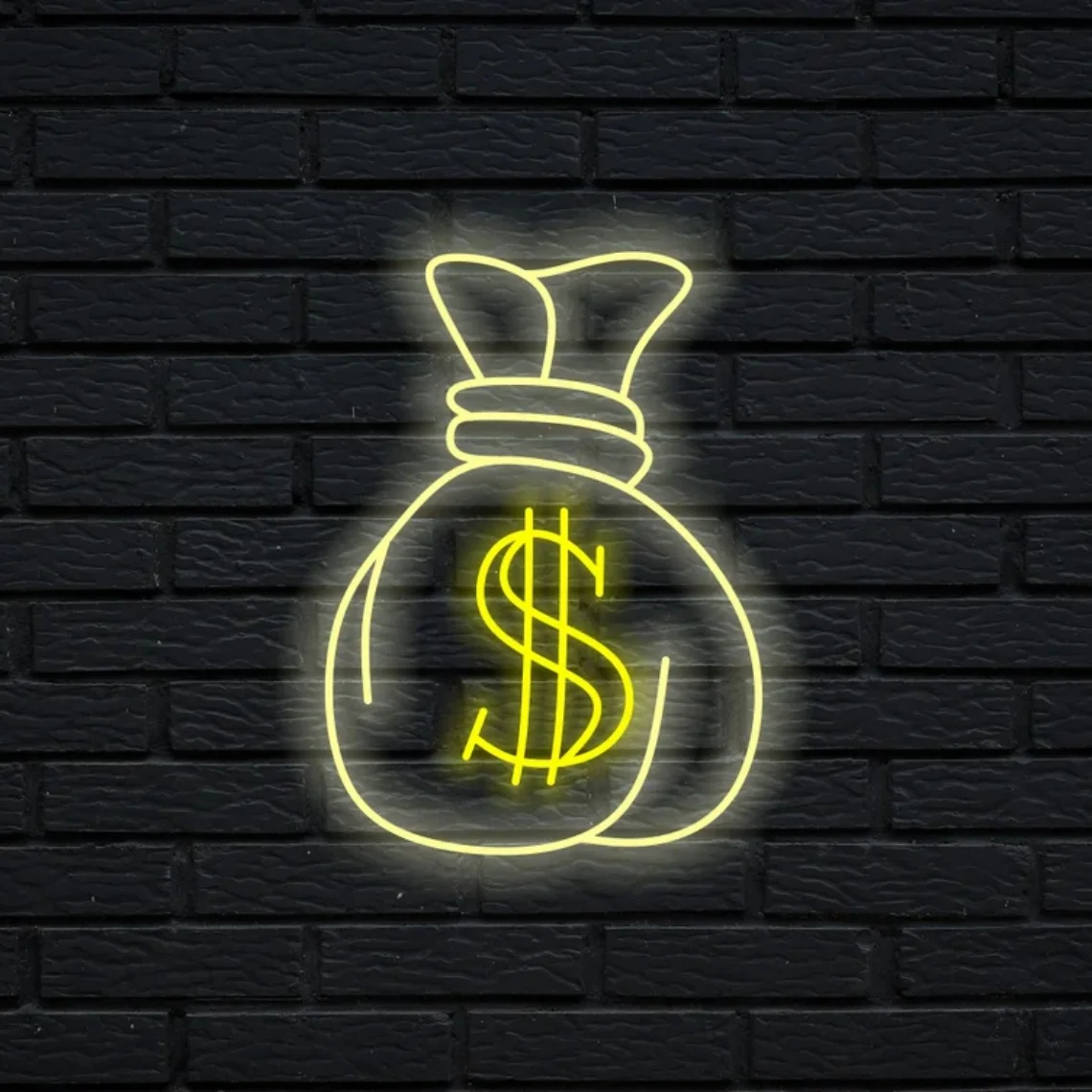 Money Bag Neon Sign Custom Neon Sign Home Wall Led Neon Sign