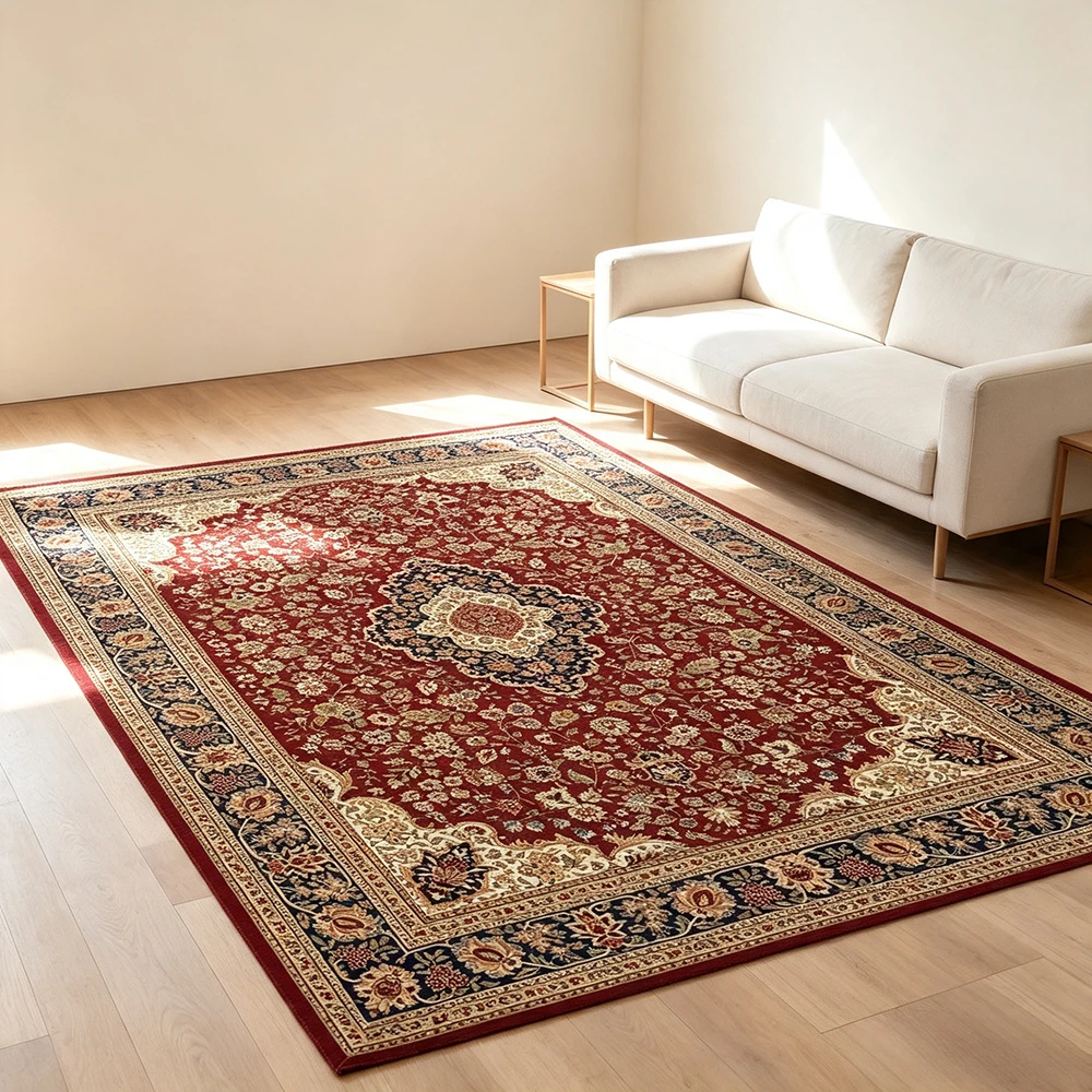 VIKAMA Vintage Bohe Crystal Anti Slip Carpet For Living Room ,Floor Bedroom Big Size Persian Rugs, Sofa Mats, Study,Home Decor