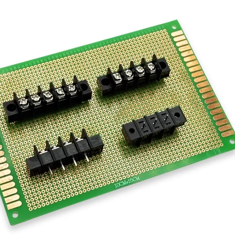 10Pcs fence type PCB terminal block KF25CM-7.62MM 2p3p4p5p6p7p8p9p10p pitch with fixed hole ear middle foot 300V20A