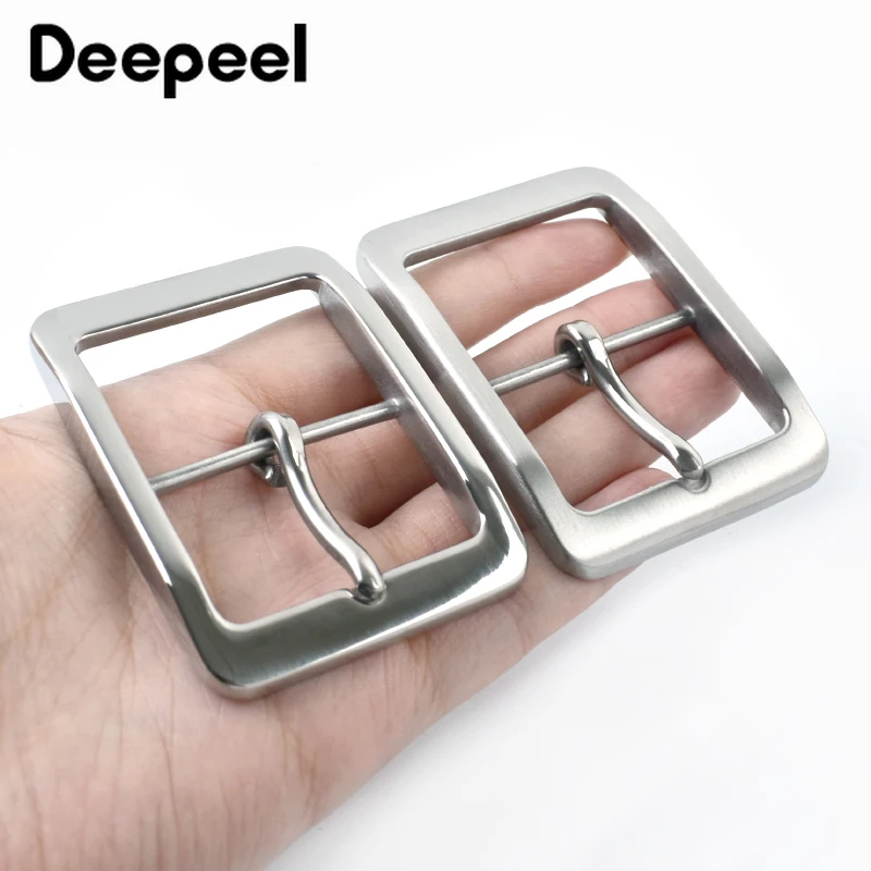 

1Pc Deepeel 40mm Stainless Steel Man Belt Buckle Pin Buckles Waistband Head for 38-39mm Belts Leather Craft Pants Accessories