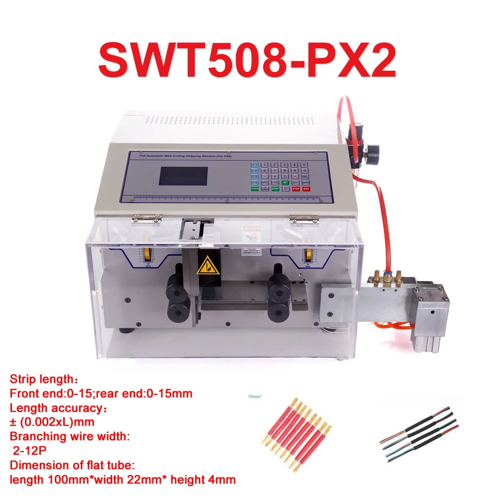 SWT508-PX2 220V 110V Peeling Stripping Cutting Machine Computer automatic wire strip stripping and bending machine