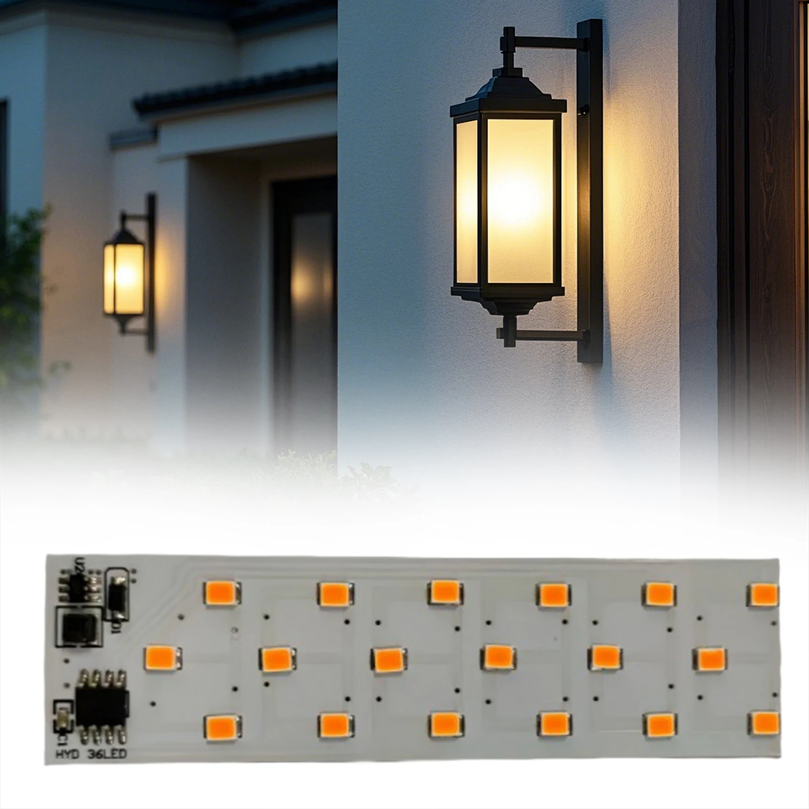 1.2V Solar Flame Light Circuit Board with 36 LED Torch Light Circuit Board PC Solar Candle Light Circuit Board for DIY Lighting