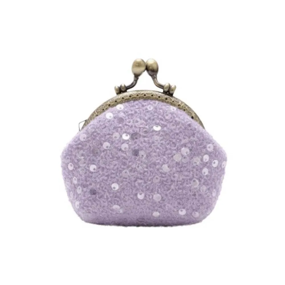 Anti-lost Kiss Lock Coin Purse Thickened Polyester Brocade Mini Pouch Portable Chinese Style Embroidered Small Pocket Ring