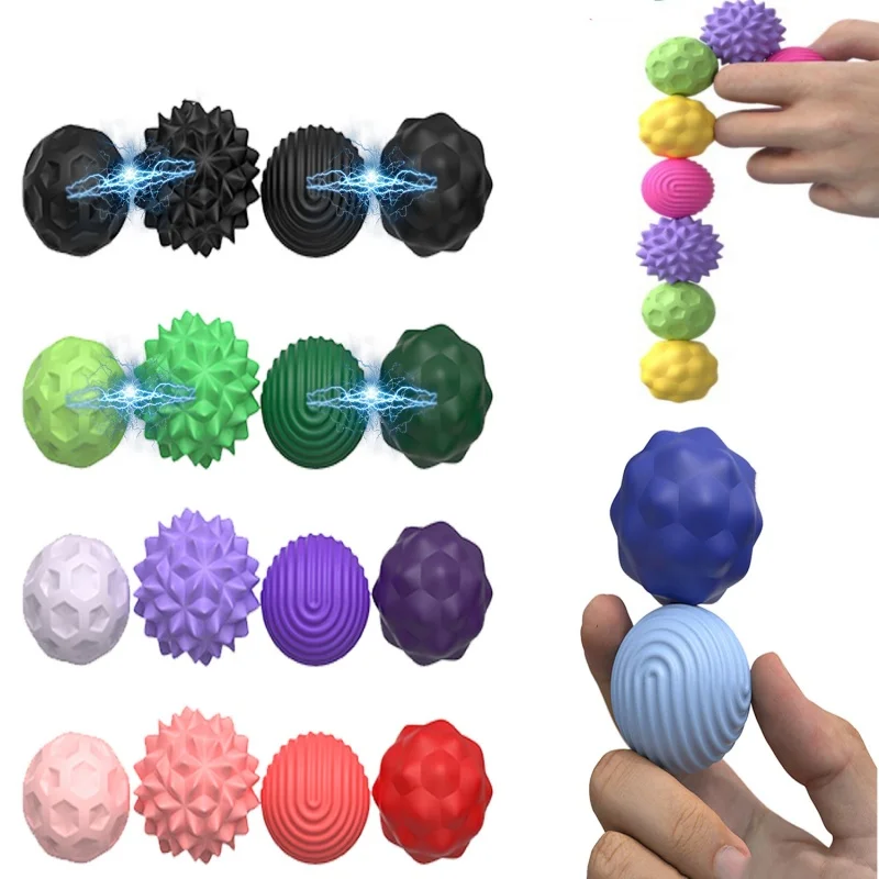 Sensory  Magnetic Ball Fidget Toy Children's Stress Relief Game Adult Anxiety Relief Tactile Perception Worry Ball Induction