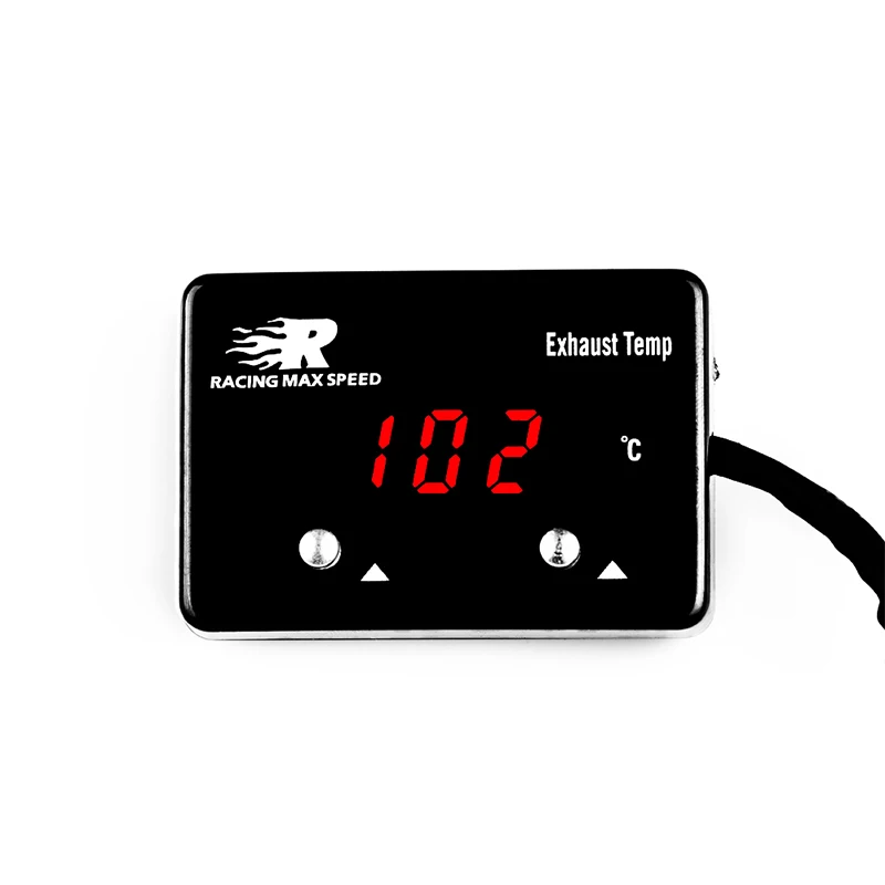 Auto 1/8 Npt Sensor Digital Exhaust Temperature Gauge Red Display,digital Temperature Meter Waterproof