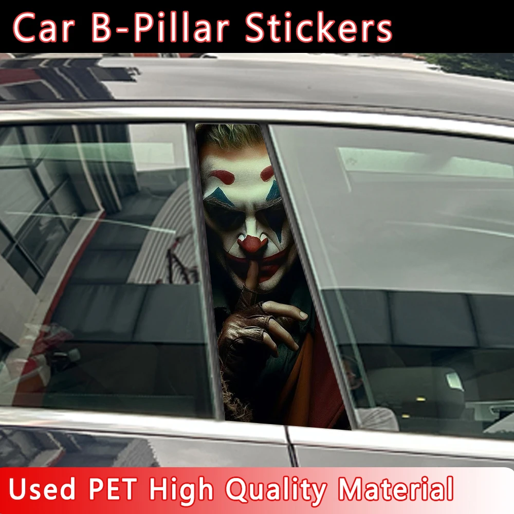 1PC Joker CP PET Decals Car Stickers Waterproof Auto B Pillar Funny Decoration Cover Scratches Sunscreen Car Doors Pillar Trim