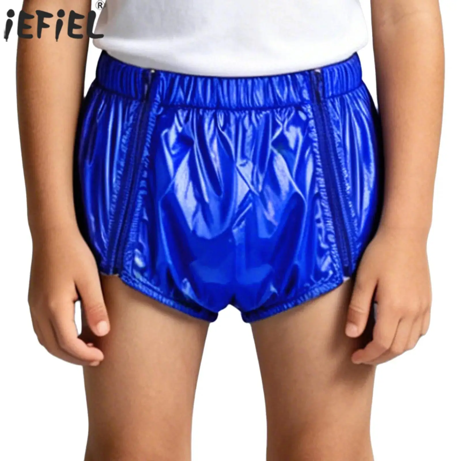 Kids Boys Girls Special Needs Swim Diaper Cover Shorts Elastic Waistband Reusable Waterproof Leak-proof Zipper Briefs Swimwear