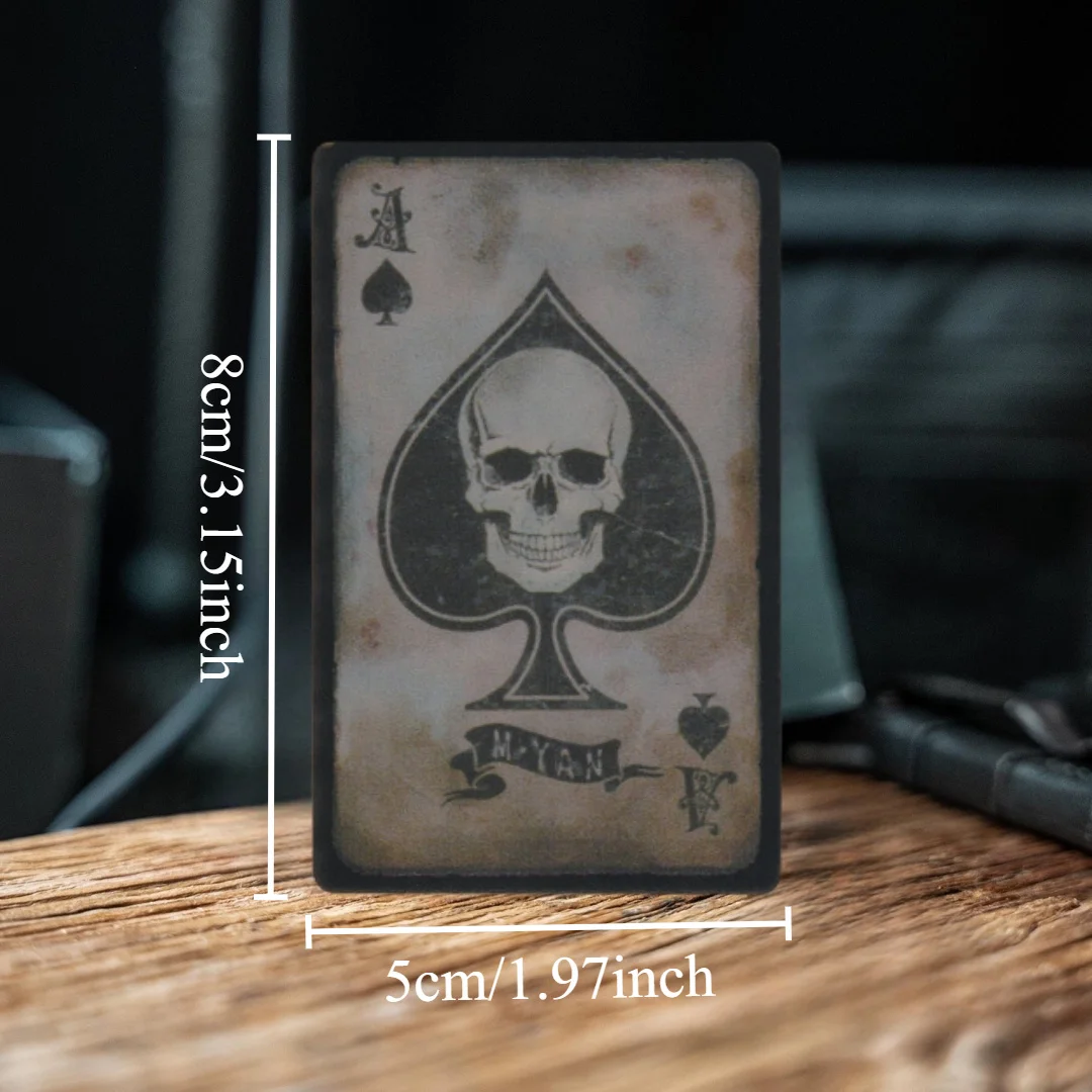 Ace Spades التكتيكية المعنويات شارة PVC هوك وحلقة بقع الجيش العسكري على ظهره لاصقة تزيين