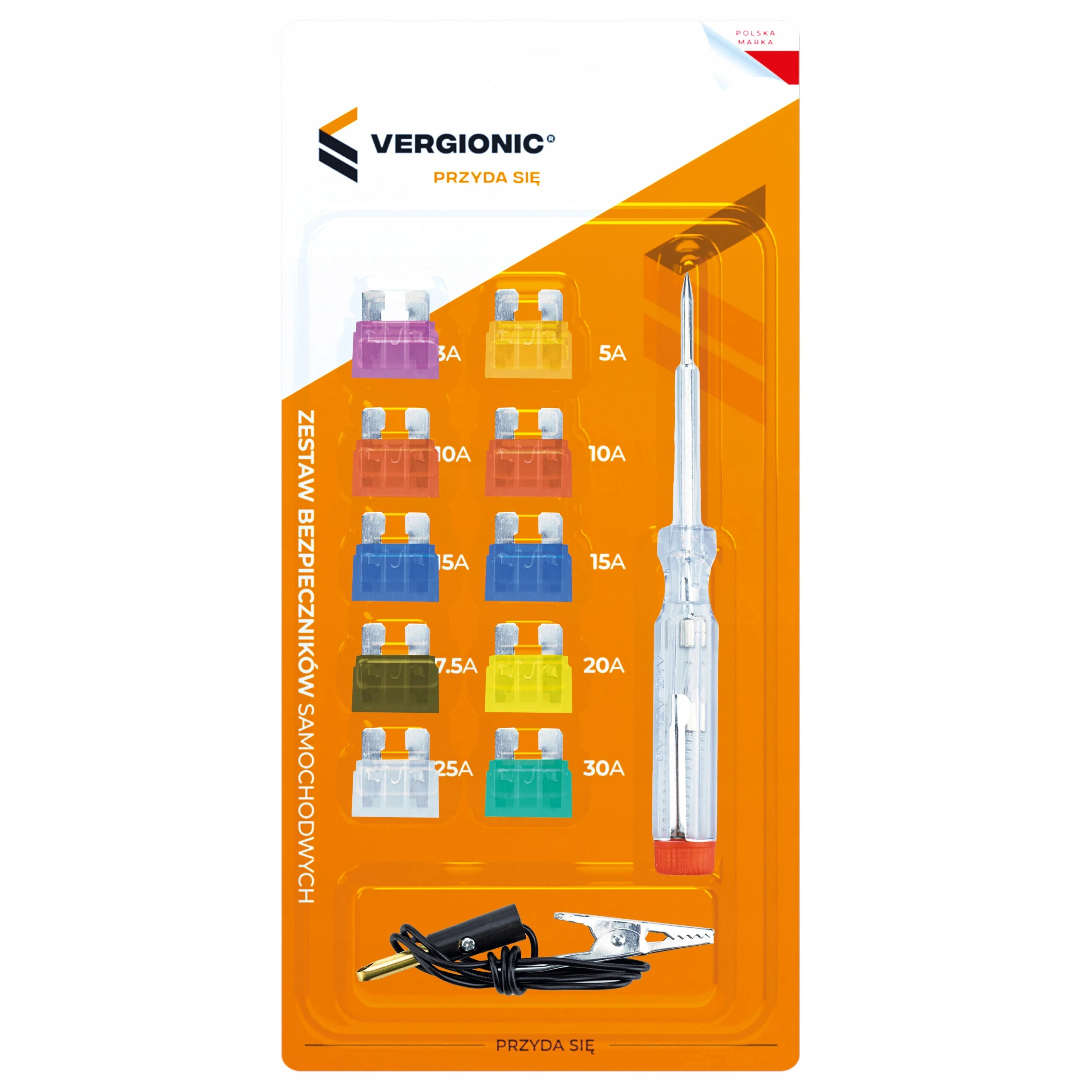 10-delige autozekeringset met sampler