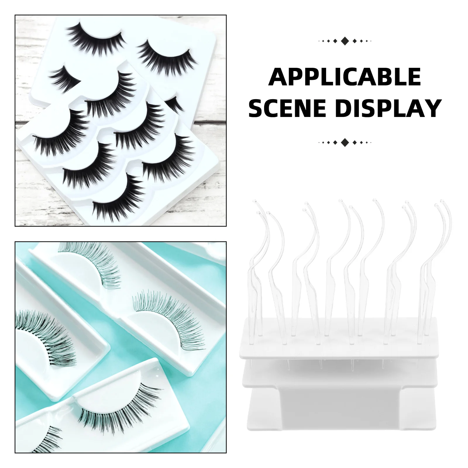 

5pcs 5 Sets Eyelash Display Rack Beauty Tools for Salons Application Holder Accessories Supplies Extension